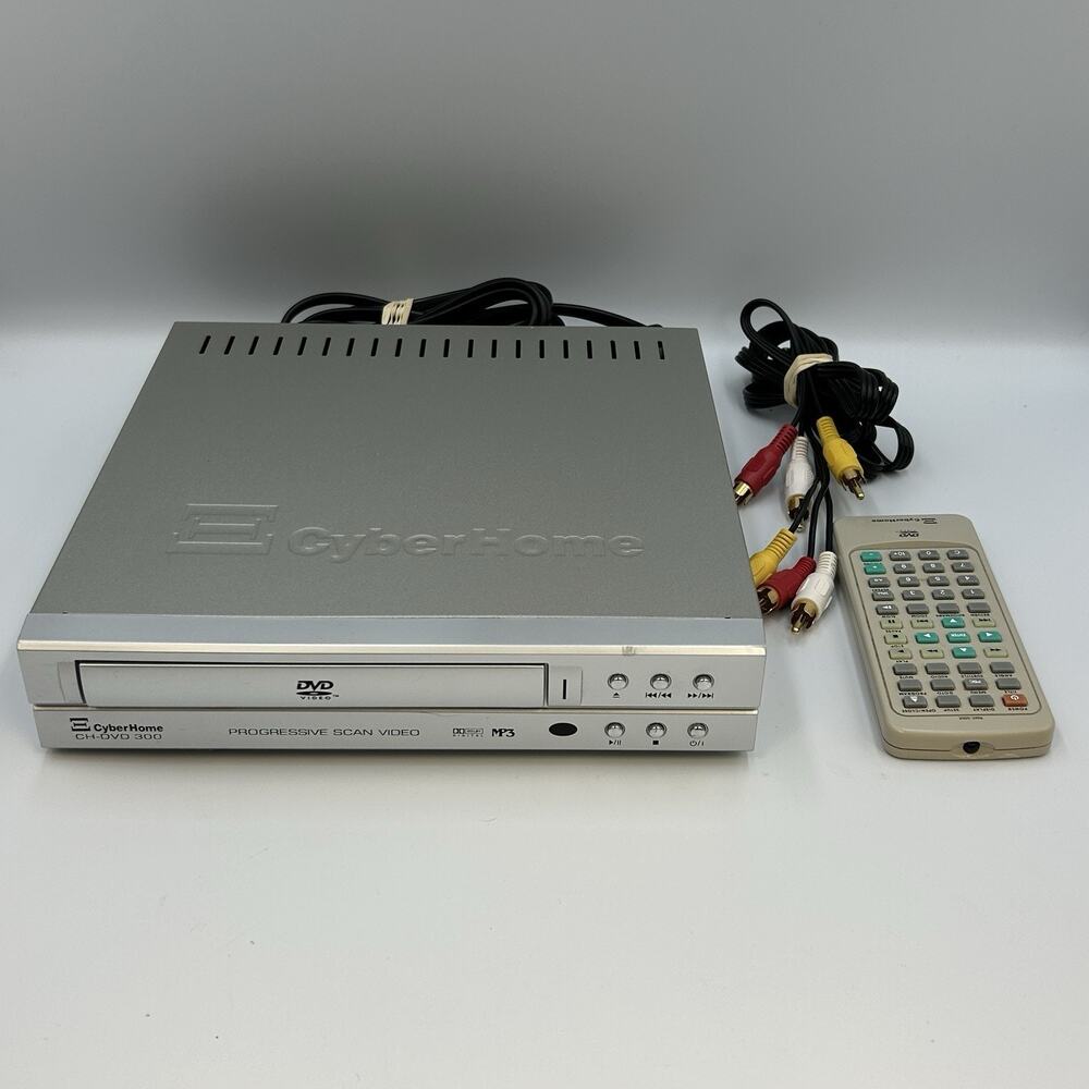 Cyberhome CH-DVD 300 Progressive Scan Video MP3 DVD Player Remote Control Tested